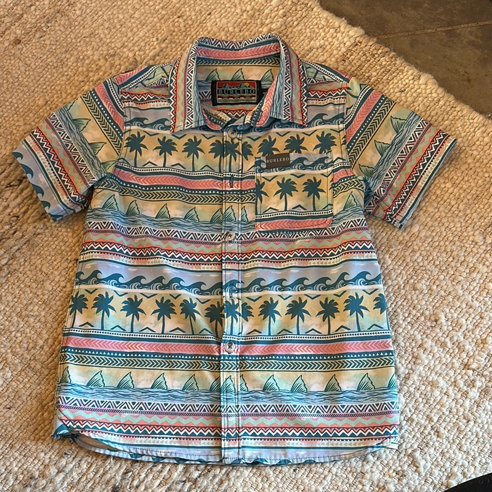 Kids Tropical Patterned Shirt